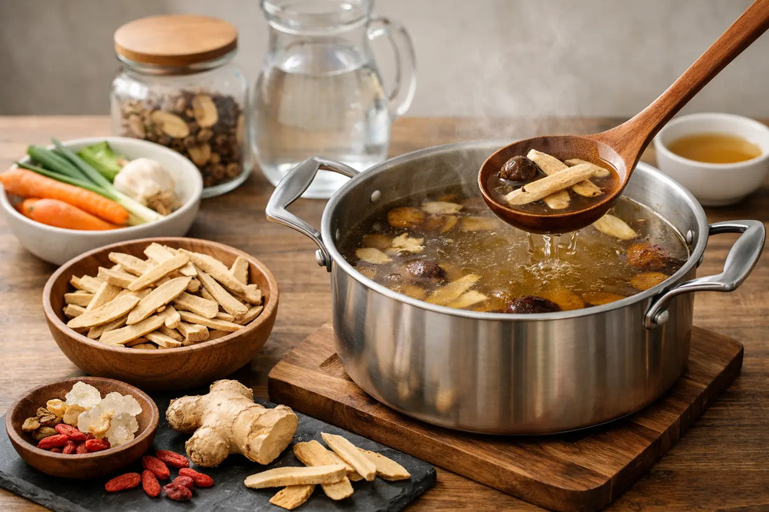 How to Prepare Astragalus Broth for Soup