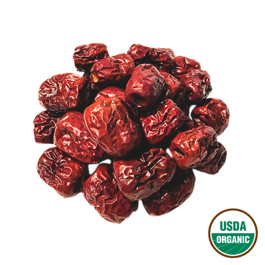 Jujube Red / Chinese Red Date Organic - Ziziphus Jujuba Fructus (Red) - Hong Zao / Da Zao (Hong)- Organic